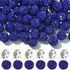 100Pcs Pave Disco Ball Beads RB-YW0001-30F-1