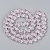 Transparency Glass Beads Strands GLAA-T023-36B-3