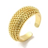 Rack Plating Brass Open Cuff Ring RJEW-F147-01G-1