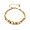 304 Stainless Steel Beaded Bracelets for Women BJEW-Z136-02G-2