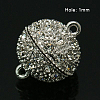 Alloy Magnetic Clasps with Loops RB-D021-P-2