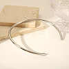Simple 304 Stainless Steel Round Cuff Choker Necklaces Fashion Jewelry for Women RC6869-6-1