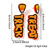 Halloween Handmade Glass Seed Beads Dangle Stud Earrings WA9568-1-3