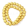 Electroplate Glass Beads Strands X-EGLA-H109-03-2