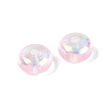 Baking Paint Electroplate Transparent Glass Beads EGLA-Q141-01B-A06-2