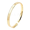 Brass Cuff Bangles for Women BJEW-G742-01G-4