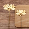 Flower Alloy Hair Stick Finding PW-WG0A83D-02-1