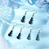 3 Pairs 3 Styles Natural Mixed Stone Dangle Earrings EJEW-JE06134-2