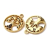 304 Stainless Steel Rhinestone Pendants X1-STAS-L299-07G-2