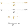 6Pcs 6 Style Brass Cable Chain Necklace Making FIND-AB00047-1