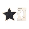 Star Wooden Mini Chalkboard Signs AJEW-M035-08-1