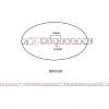 Soldered Brass Coated Iron Curb Chains CH-CJ0001-01A-S-2
