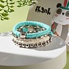 Rice Shape Beads Stretch Bracelets Set BJEW-JB07444-3