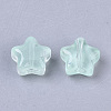 Transparent Spray Painted Glass Beads GLAA-N035-01-A05-2
