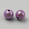Matte Spray Painted Acrylic Beads OACR-TAC0001-13B-2