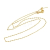 1.5MM Adjustable Slider Brass Dapped Chain Necklaces for Men Women NJEW-L012-10G-4