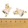 Rack Plating Alloy Enamel Pendants FIND-A040-08C-02G-3
