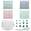AHADERMAKER 10 Sheets 5 Colors Self Adhesive Acrylic Faux Pearl stickers DIY-GA0004-51-2