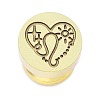 Constellation Golden Tone Wax Seal Brass Stamp Heads LS-STAM-P002-02G-07-1