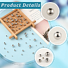 250Pcs 5 Styles Rack Plating Brass Spacer Beads KK-PA0001-02P-4