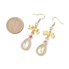 Alloy Glass Earrings EJEW-MZ00313-03-3