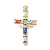 Easter Brass Pave Cubic Zirconia Pendants CU-E002-01E-G04-1