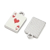 Playing Cards Alloy Enamel Pendants FIND-D044-27P-02-2