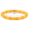 Handmade Polymer Clay Heishi Beads Stretch Bracelets Sets BJEW-JB05902-01-2