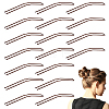 30Pcs Spray Painted 304 Stainless Steel Hair Forks for Women OHAR-GA0001-12B-1