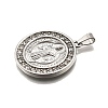 304 Stainless Steel Pendants STAS-B086-09B-P-2