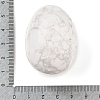 Natural Howlite Palm Stones LS-G-I367-04B-3