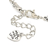 Antique Silver Plated Alloy Link Chain Bracelet Making MAK-K023-02D-AS-3