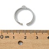 SHEGRACE Adjustable Brass Ring Components XGR0088P-132P-3