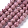 Natural Rhodonite Bead Strands G-L417-08-6mm-1