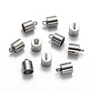 Tarnish Resistant 304 Stainless Steel Cord Ends STAS-E020-7-1