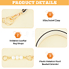 Imitation Leather Bag Straps & Plastic Imitation Pearl Beaded Extender FIND-WH0126-373B-5