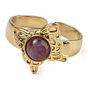 Natural Amethyst Finger Rings RJEW-U027-05G-04-2