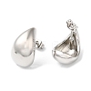 Rack Plating Brass Teardrop Stud Earrings EJWE-Q766-03P-2