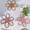 3Pcs Natural Wood Pendants Sets WOOD-WH20002-04A-3