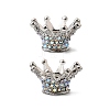 Alloy Rhinestone Crown Beads FIND-NH0001-19P-1