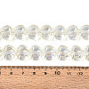 Electroplate Transparent Glass Beads Strands EGLA-B012-AB12-4