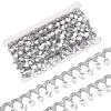 Polyester Lace Ribbon with Plastic Charms Tassel OCOR-WH0078-202A-02-1
