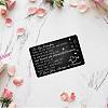 Rectangle 201 Stainless Steel Custom Blank Thermal Transfer Wallet Card DIY-WH0252-012-5