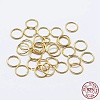925 Sterling Silver Saw Cut Open Jump Rings STER-F036-02G-0.6x4mm-4