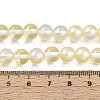 Baking Paint Transparent Glass Beads Strands DGLA-N011-8mm-02-4