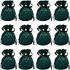  Velvet Jewelry Bags with Drawstring & Plastic Imitation Pearl TP-NB0001-20B-1