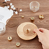 7Pcs 6 Style Brass Incense Burner Holder AJEW-CA0002-55-3