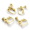 Brass Clip-on Earring Findings KK-Z007-22G-1