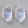 Embossed Glass Rhinestone Pendants GLAA-J101-02A-001MO-2