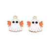 Halloween Theme Alloy Enamel Pendants ENAM-T020-07G-2